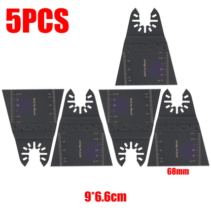 Carbide Oscillating Saw Blades — V-Shaped Quick Release 10mm 20mm 34mm 68mm for Metal, Wood, Nails, Plaster, Drywall, PVC
