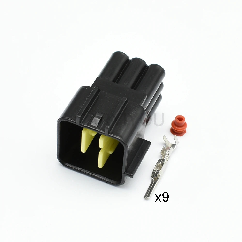 FW-C-9M-B / FW-C-9F-B Automotive 9-Pin 2.3mm Waterproof Connector — Furukawa Male Female Socket for Car
