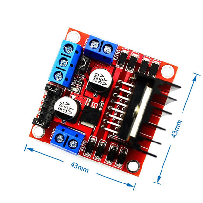 L298N Dual H-Bridge Motor Driver Board Module for DC and Stepper Motors Robot Car Control