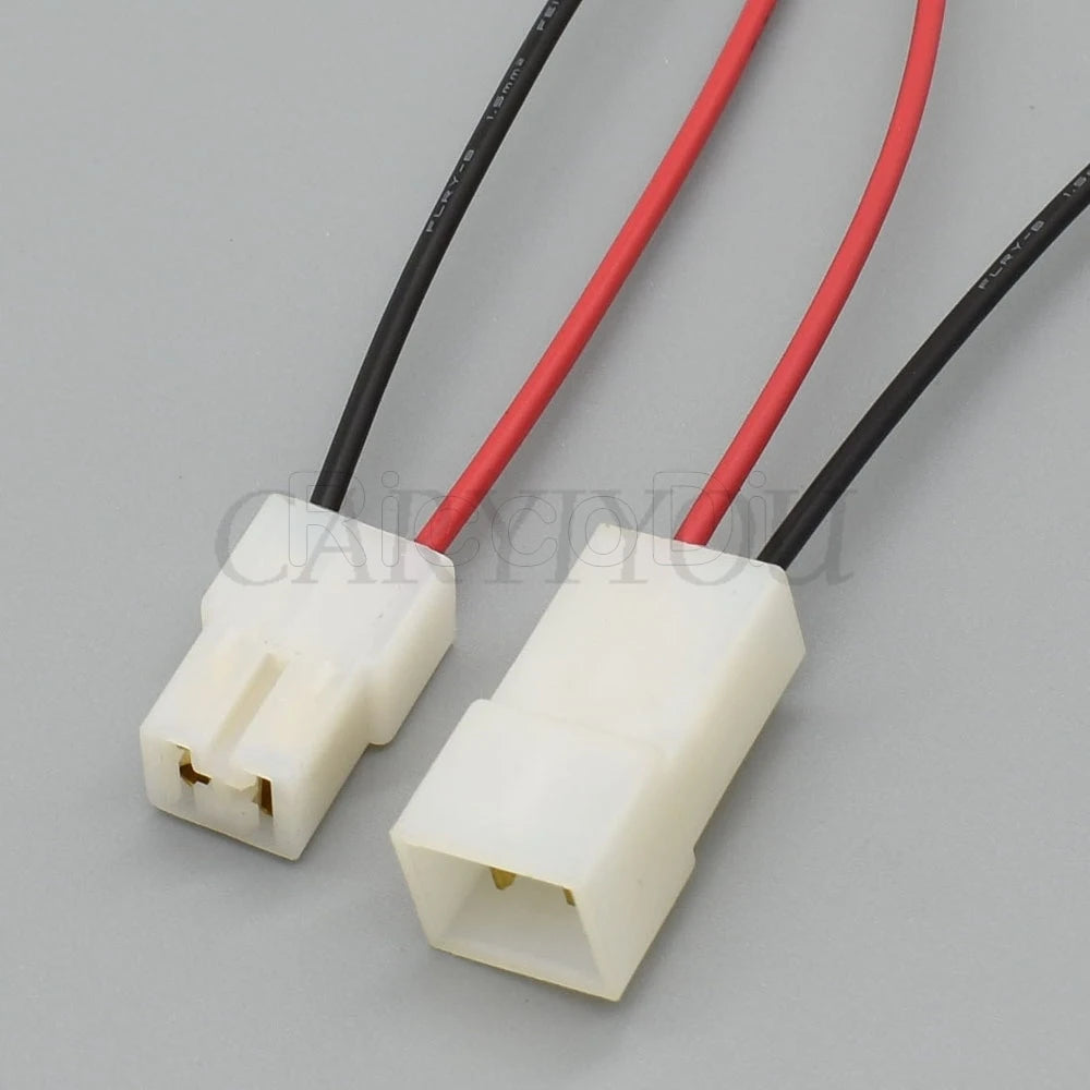 2-Pin Automotive Connector Set — Male & Female 6.3mm Socket 180924-5 / 180923-5