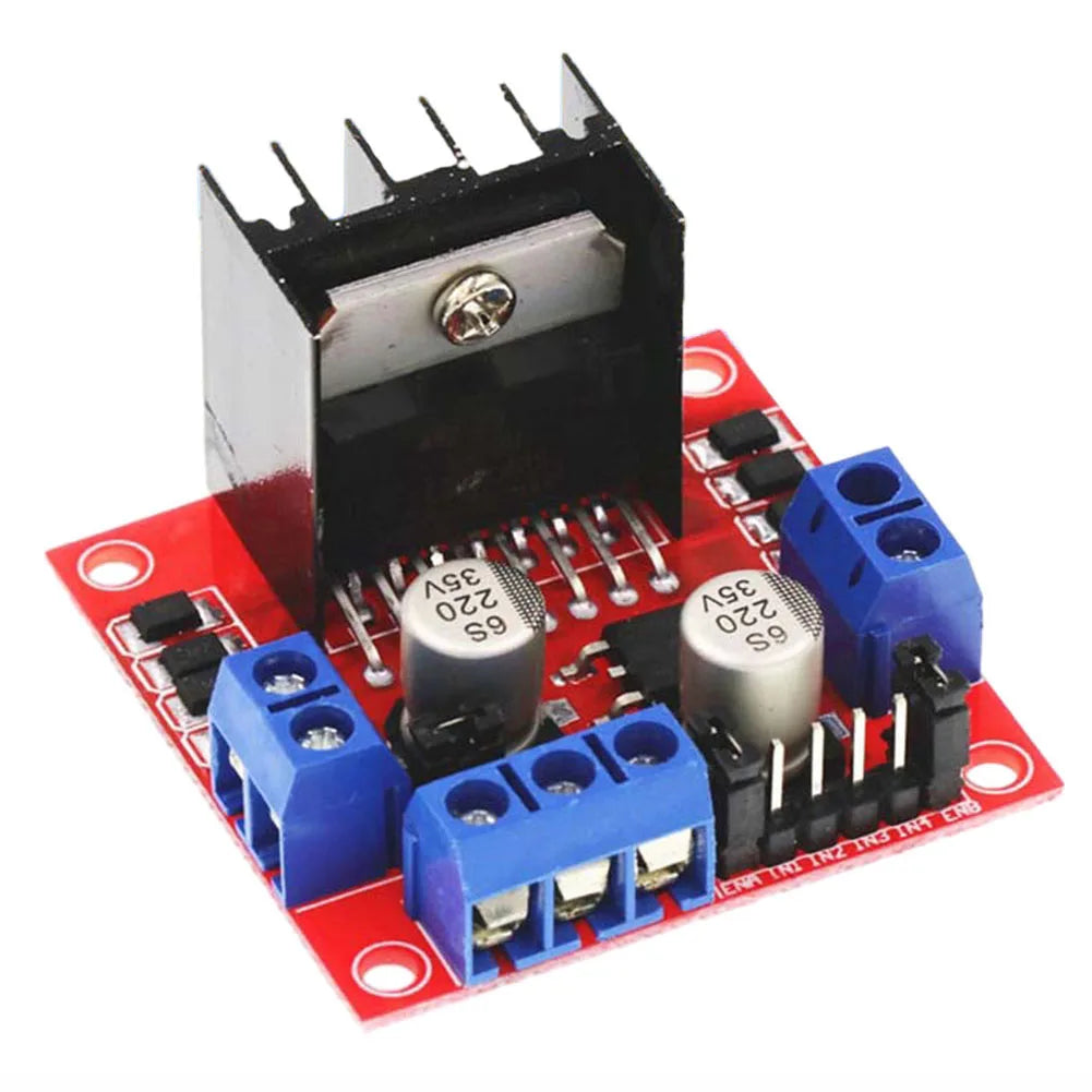 L298N Motor Driver Board Module DC Stepper Motor Controller For Robot Car 5V H Bridge Drive 25W For Power Supply