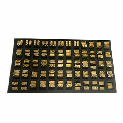Hot Stamp Copper Letters 2×4×15mm for Coding Machine, Thermal Ribbon Printing Font for Manual and Semi-Automatic Coding
