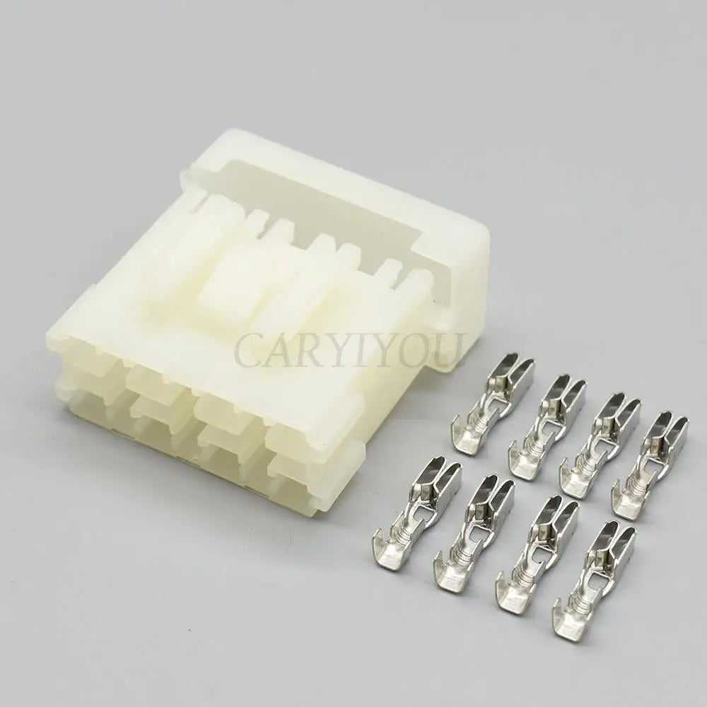 BX2041 Automotive 8-Way Medium Connector — Car Plastic Fuse Box Housing with 8 Standard Fuse Terminals