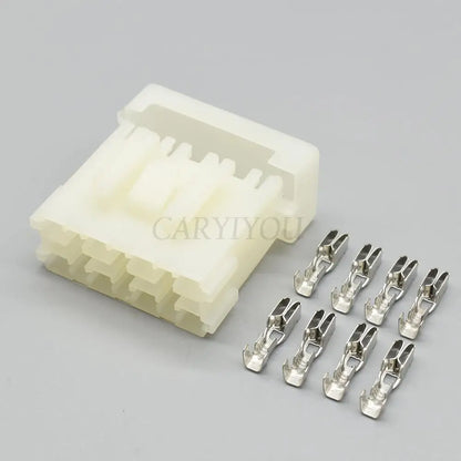 BX2041 Automotive 8-Way Medium Connector — Car Plastic Fuse Box Housing with 8 Standard Fuse Terminals