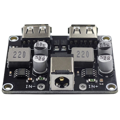 USB QC2.0/QC3.0 2-Channel DC-DC Buck Converter Module Fast Charging 6-32V to 5V/9V/12V/24V
