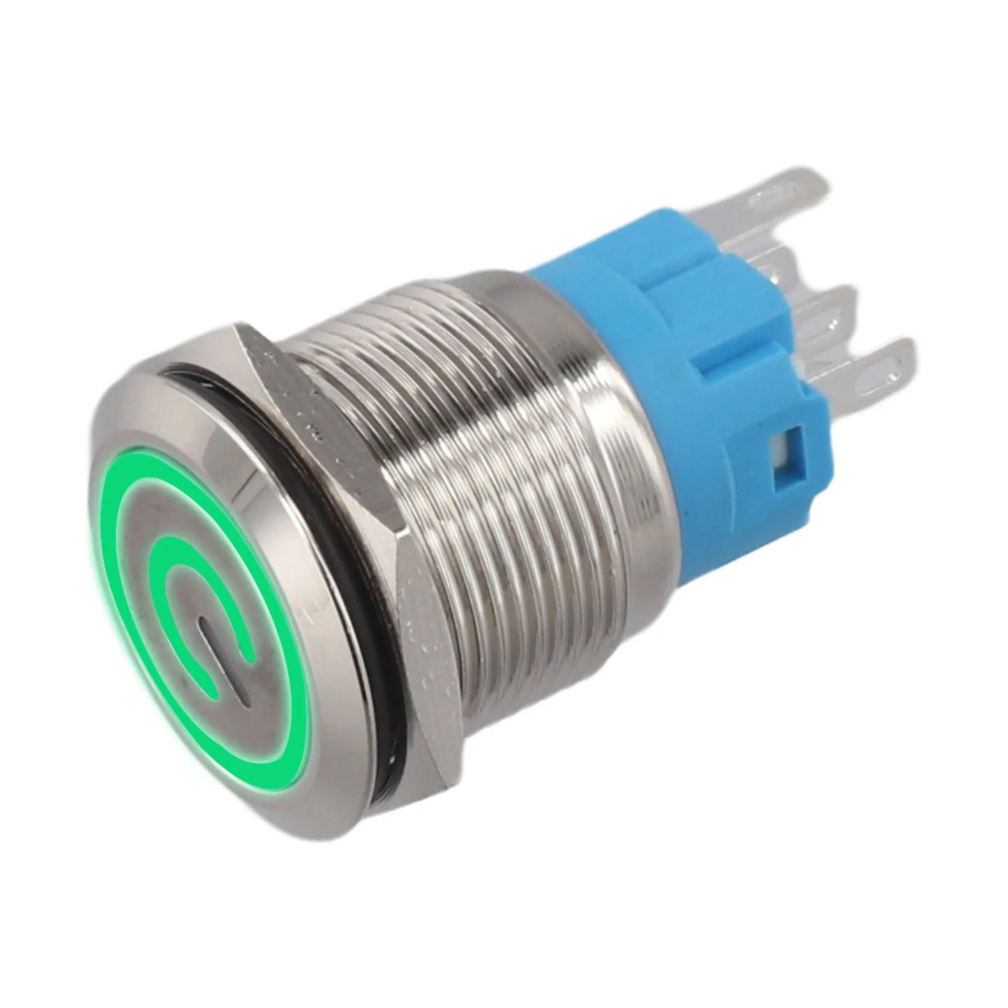 Control Systems Yellow Light Momentary Button Switch 12-24V Momentary Push Button Compact Push Button IP66 Push Button
