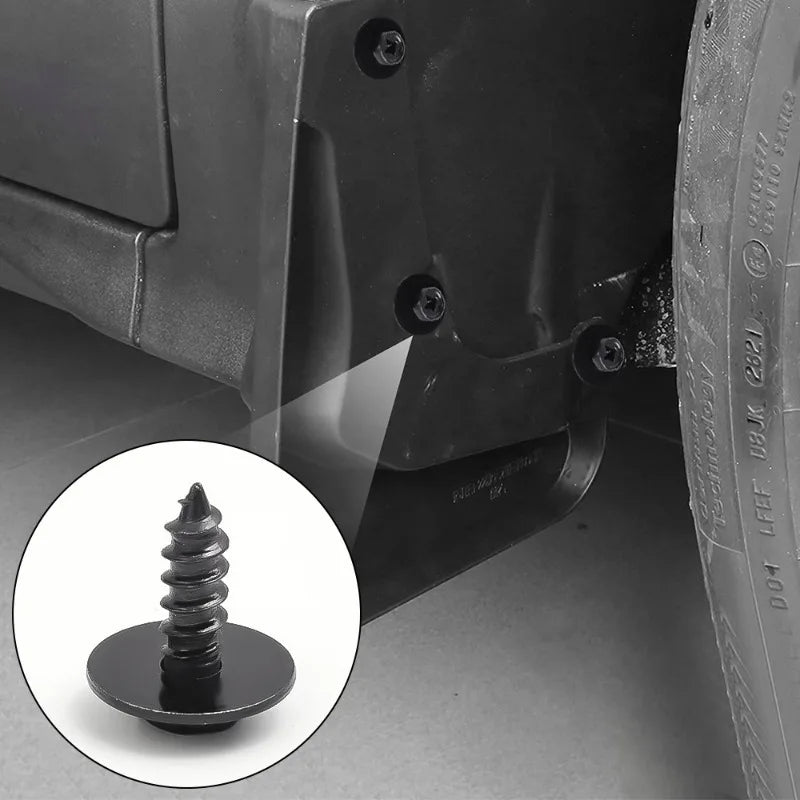 Automotive Hexagonal Self-tapping Screws Fender Splash Guard Rivet Clips 20x24mm 10-50pcs