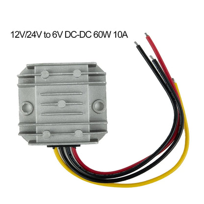 Regulator Power Converter IP68 Short-circuit Protection Step Down Module Waterproof 12V 24V To 6V DC-DC Full Power H10-1224-06