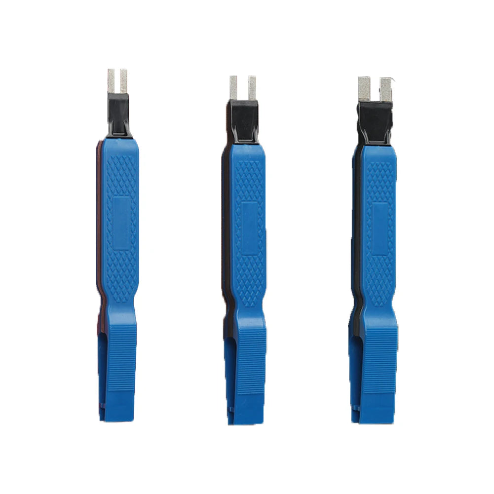 Diamond Coating Terminal Cleaner Kit On-vehicle Fuse Replacement Silver Fits Standard And Mini Fuses Textured Plastic Handles