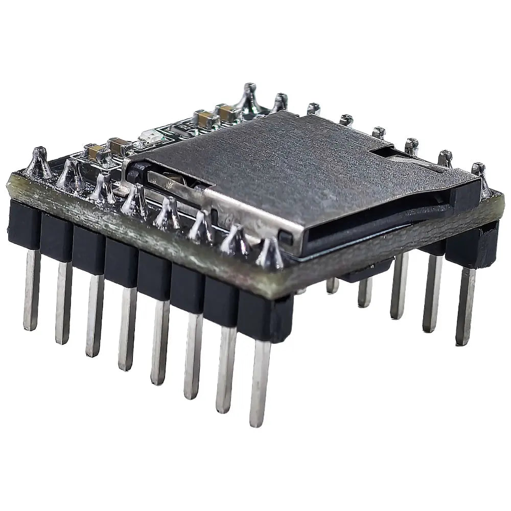 DFPlayer Mini MP3 Audio Module with TF Card and USB Support, IO/Serial Port Audio Decoder for Arduino
