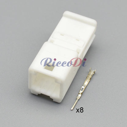 8-Pin Tyco AMP Auto Connector 0.7mm for Toyota 1376352-1 1565804-1 | Male Female Set + Wire Harness