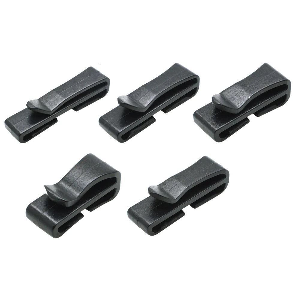 Reliable Sturdy Black Plastic Backpack Strap Adjustable Closing Buckle Convenient Dimensions Slip Keeper Buckle X Belt Buckle