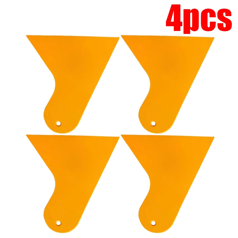 Yellow Scraper Car Film Application Tools Universal Auto Film Wrap Tint Tinted Sticker Scraper Hard Sticker Smooth Squeegee Kit