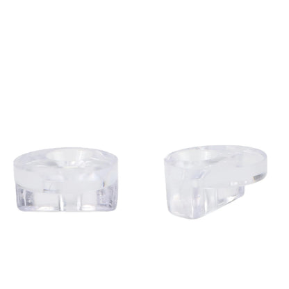 30 Set Plastic Glass Retainer Clips with Screws for Glass Panel Installation Compatible with 4mm Thickness Glass in Cabinets