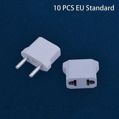 New 5/10Pcs Us To Eu Conversion Plug Eu To Us Us To Au Flat Plug To Dual Use