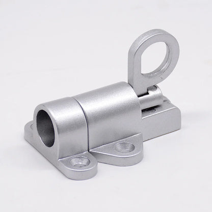 New Latch Bolt Garden Home Pull ring Bounce Gate Door Pull Ring Bounce Hardware Tool Useful Aluminum Alloy Screws