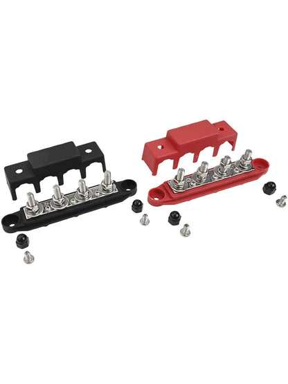 168*54mm DC Busbar Busbar Distribution Block For Power Systems Current Capacity Power Distribution Block 62.5A Rated Terminals
