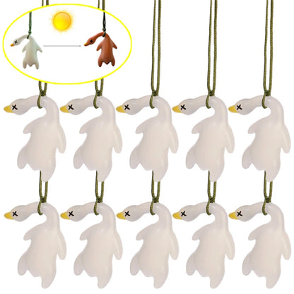 Color-Changing Duck Keychain Cartoon DIY Car Accessory