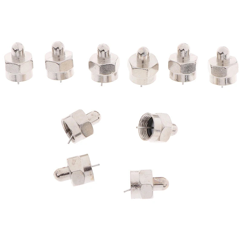 10PCS 75 Ohm F Type Coaxial Male Terminator RF End Cap Connector