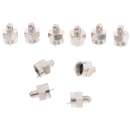 10PCS 75 Ohm F Type Coaxial Male Terminator RF End Cap Connector