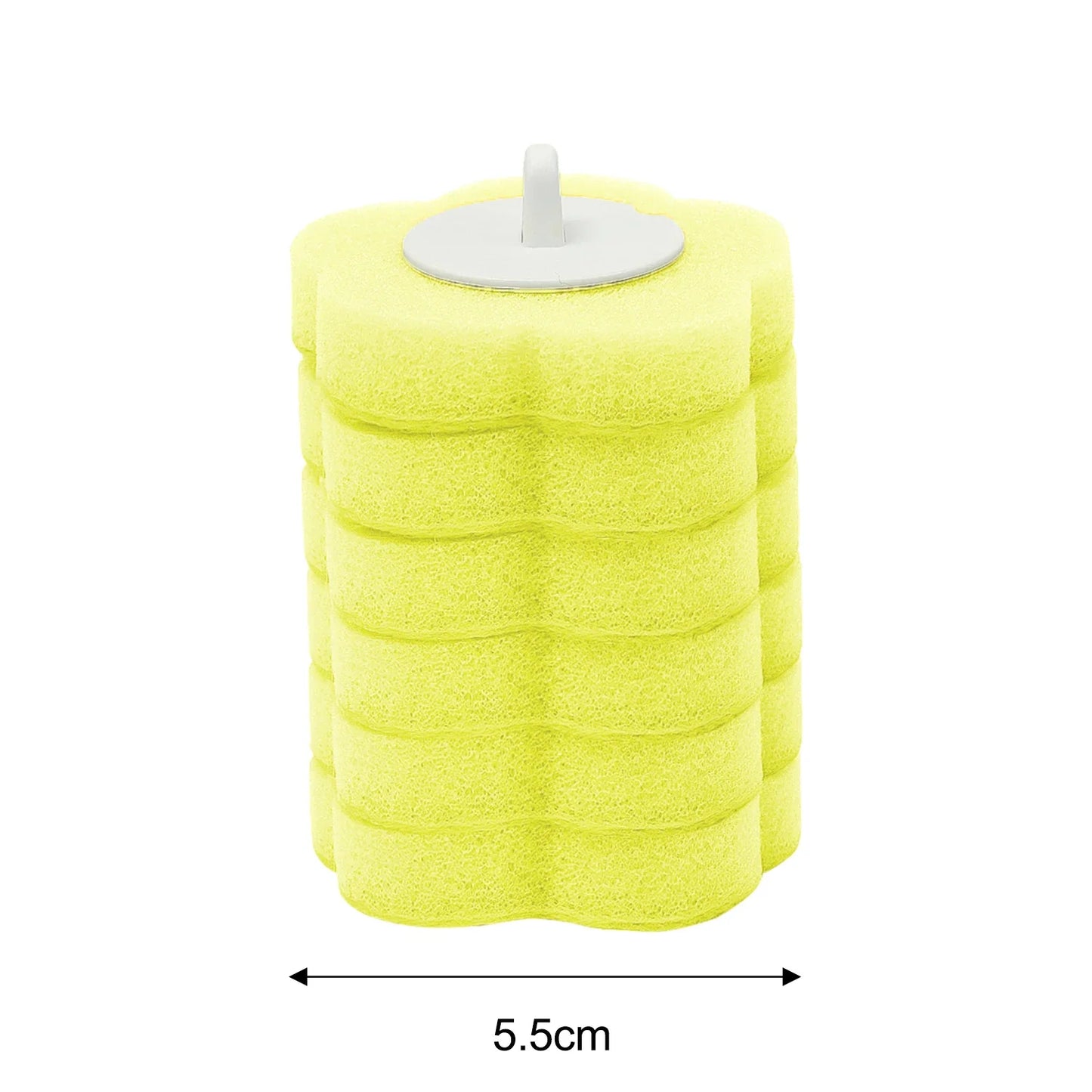 6/60PCS Disposable Toilet Brushes Heads Set Dissolving Deodorization Sponge Cleaning Pads Home Bathroom Cleaning Accessories