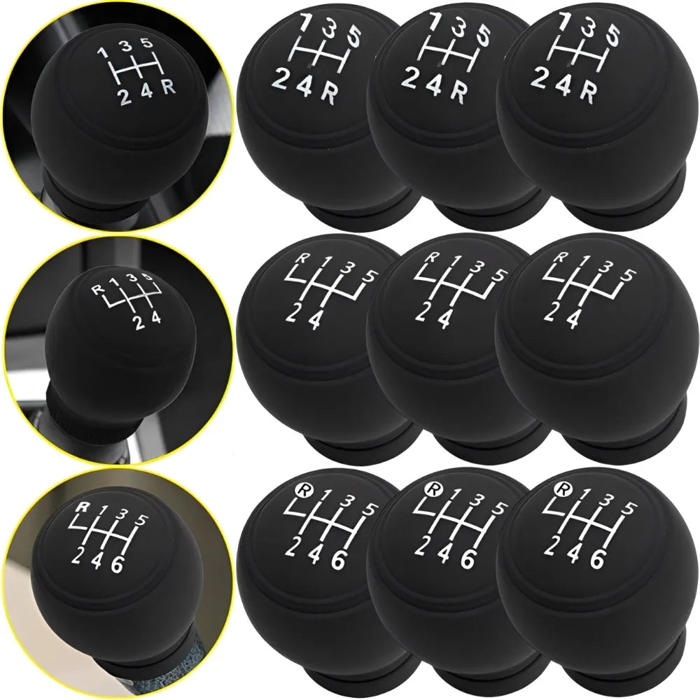 Universal Gear Shift Knob Silicone Cover Gear Rod Protect Case Dustproof WaterProof Lever Handle Skin Nonslip Manual Shifter