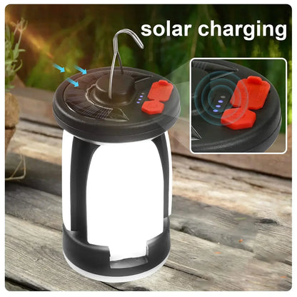 Solar Outdoor Light Camping Lights Charging Emergency Lighting Tent Light Ultra Long Battery Life Folding Hanging Camping Lights