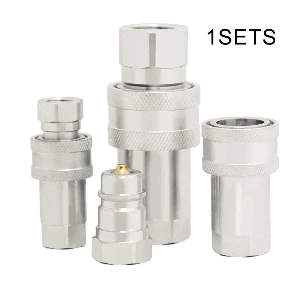 Quick Release Fitting ISO7241-A NPT ISO A Hydraulic Coupling Connector 1/4" 3/8" 1/2" 3/4" NPT1  Quick Change Interface