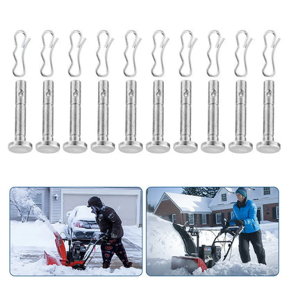 Shear Pins #738-04124A And Cotter Pins For Snowblower Set Metal 1/4" X 1-1/2" Snowblower Set Accessories