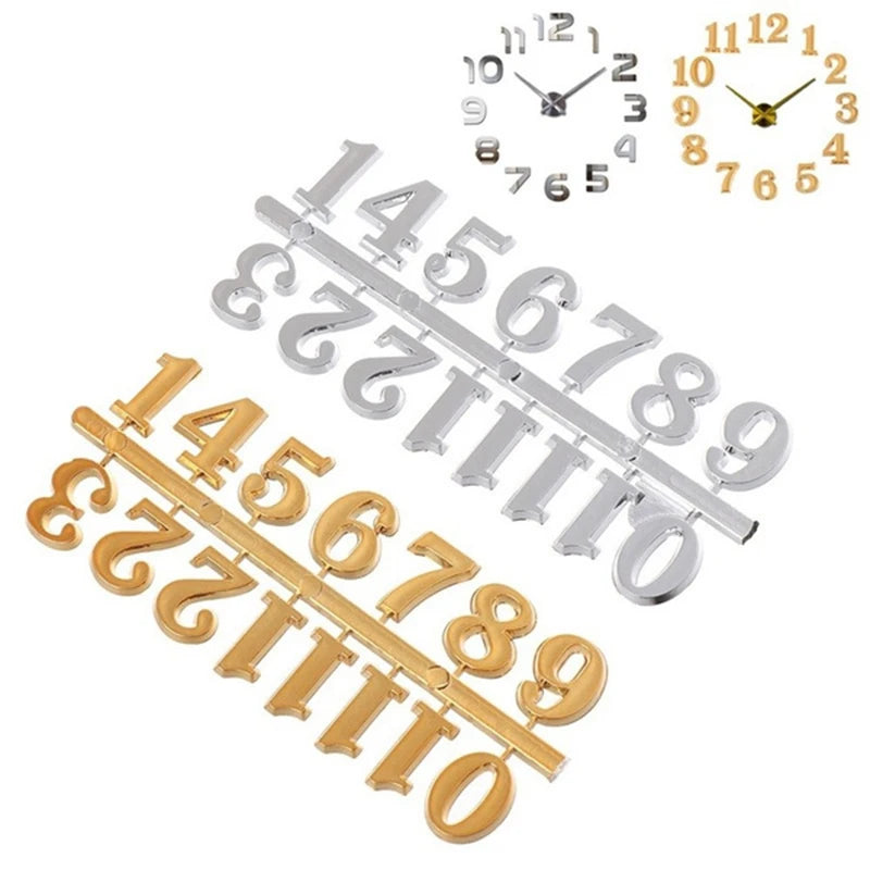 1Set Roman Numerals Handmade Material Restore Digital Repair Tools Clock Numerals Accessories Arabic Number Quartz Clock Parts