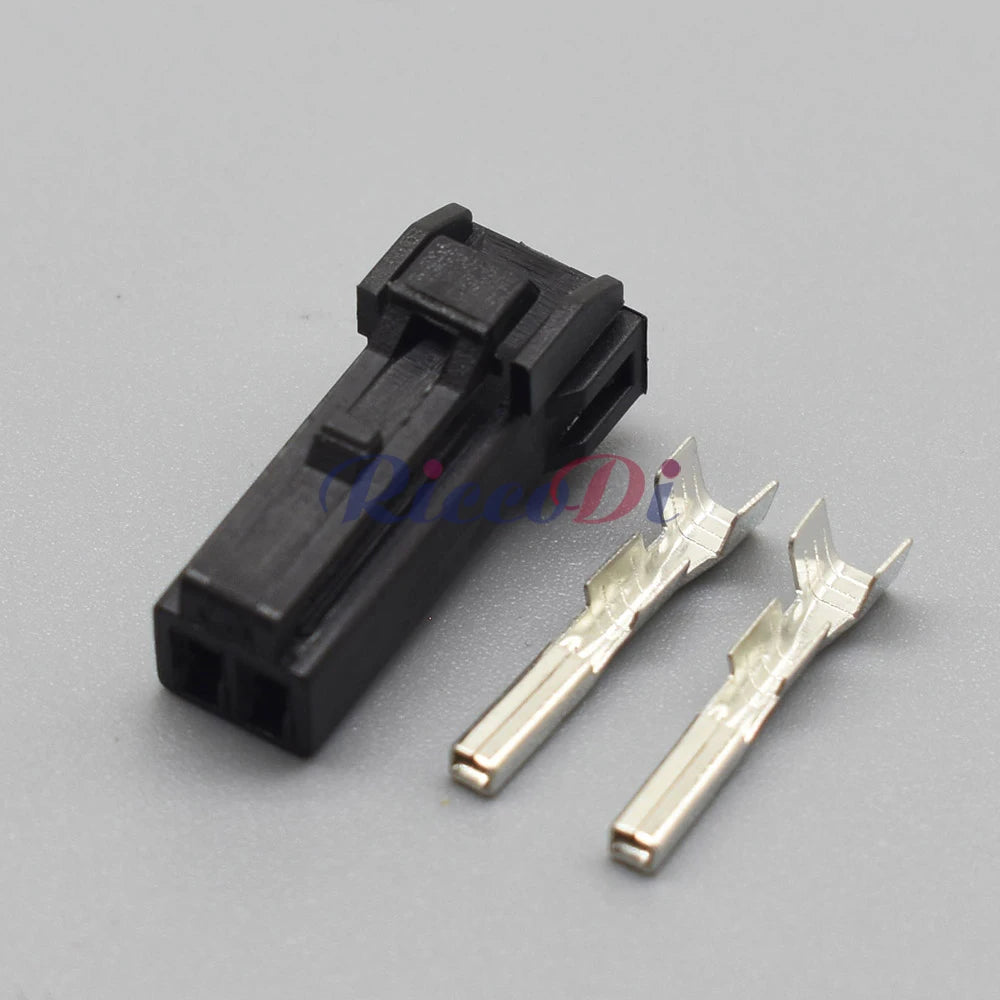 DJ7026C-1.2-21 Automotive 1.2mm 2-Pin Unsealed Wire Harness Connector Female Socket