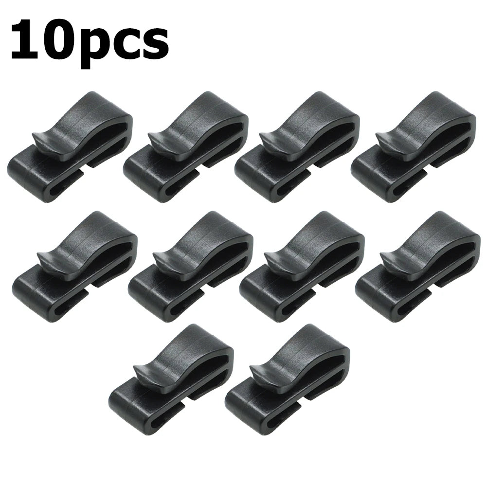 Reliable Sturdy Black Plastic Backpack Strap Adjustable Closing Buckle Convenient Dimensions Slip Keeper Buckle X Belt Buckle