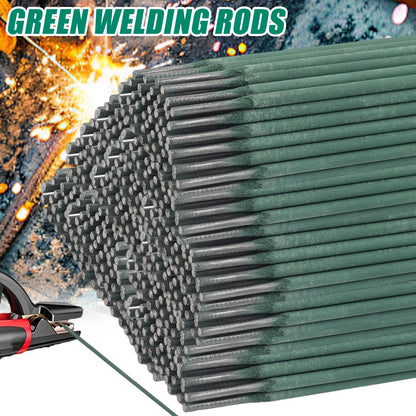 300x2mm Green Welding Rods Cored Wire Rod Solder Low Melting Point Coated Electrod Solder Universal Carbon Steel Weld Bar Stick