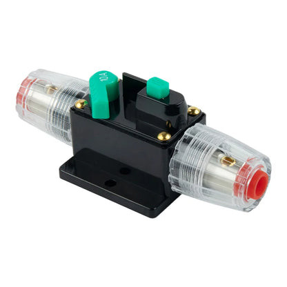 Car Boat 10A to 100A AMP Circuit Breaker Fuse Reset for 12V 24V 48V DC with Waterproof Housing and Manual Reset for Overload