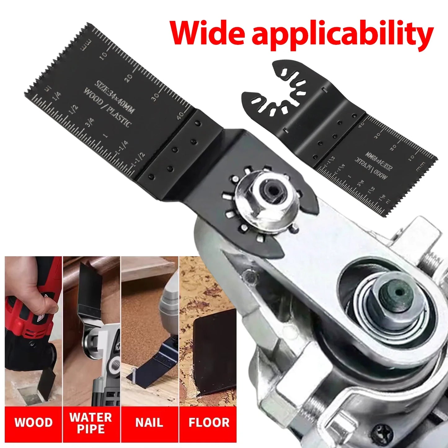 Universal Oscillating Multi-Tool Saw Blade HSS 90×35mm | For Dremel, Milwaukee, Makita, Bosch | Wood Plastic Drywall