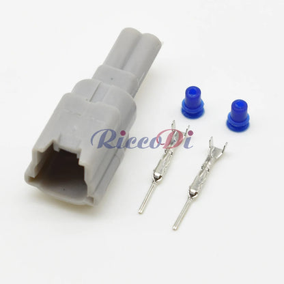 2 Pin 1mm Waterproof Connector 7282-7398-30 DJ7029B-1 PA66 Automotive Appliance Female Male