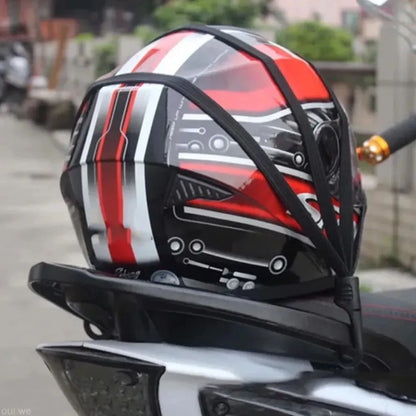 60/90cm Motorcycle Helmet Straps Motorcycle Accessoy Hooks Luggage Retractable Elastic Rope Fixed Strap Motos Helmet Luggage Net