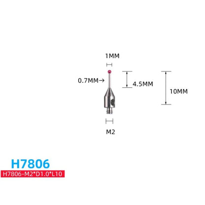 M2 Ball Cmm Stylus Thread CNC Measuring Probe Stylus Point Contact H7805/H1345/H7806/H0033/H7808/H8663/H0034/H0035 CMM Probe