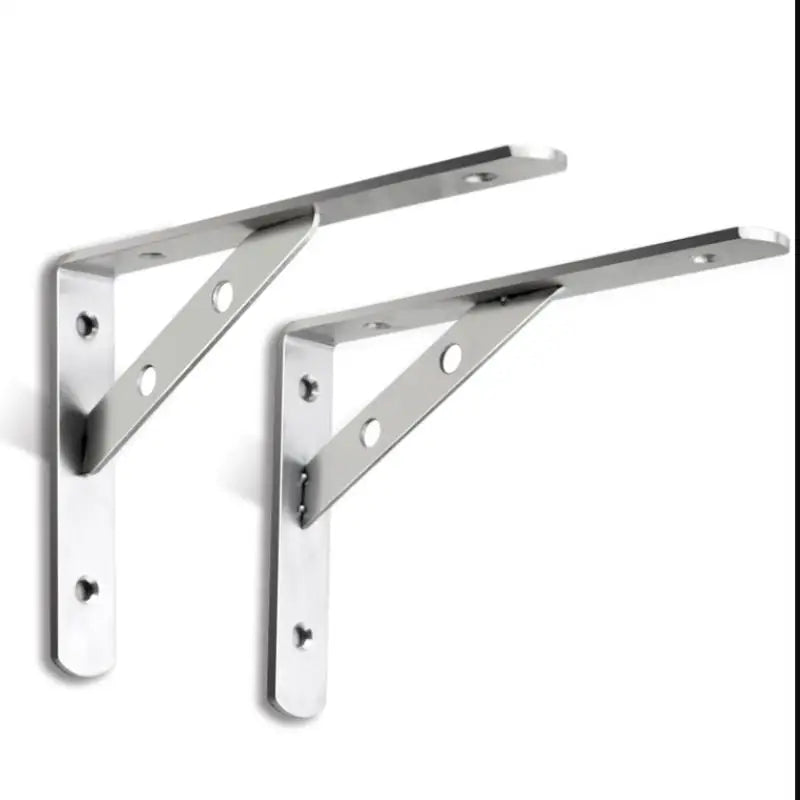 2Pcs Angle Bracket Heavy Duty For Wall Angle Bracket Stainless Steel L Type Bracket