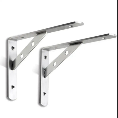 2Pcs Angle Bracket Heavy Duty For Wall Angle Bracket Stainless Steel L Type Bracket