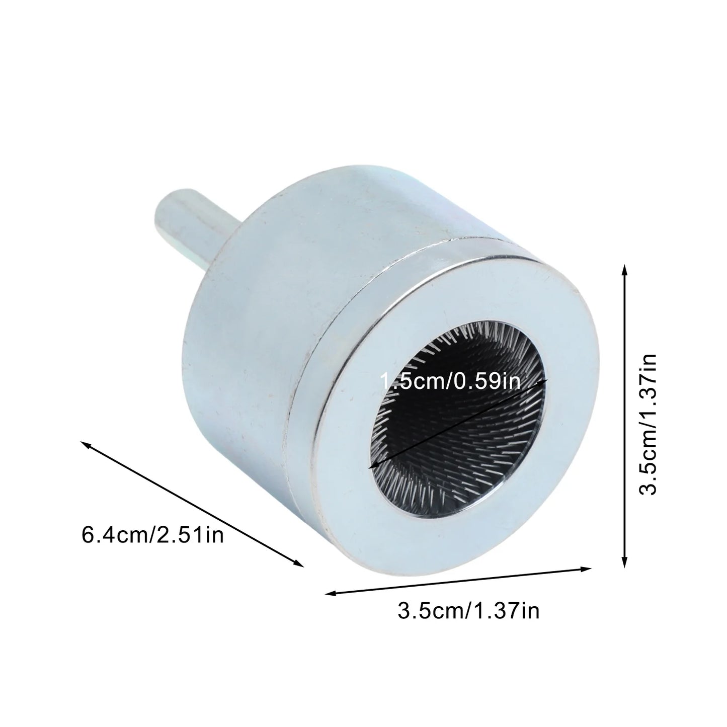 4-in-1 Battery Brush Copper Pipe Cleaner Welding Preparation High Torque Resistance Interchangeable Brush Heads For Copper Pipes