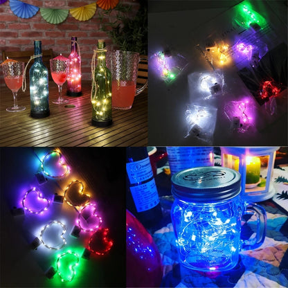 10Packs 5m LED String Lights Warm/Multicolor/Red/Green/Blue/Pink/Purple/White Christmas Atmosphere Firefly Lamp Starry Sky Light