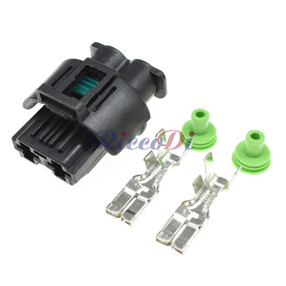 2 Pin 8mm Waterproof Fan Motor Connector 1544334-1 1544317-1 DJ7021Y-8 PA66 Tyco AMP