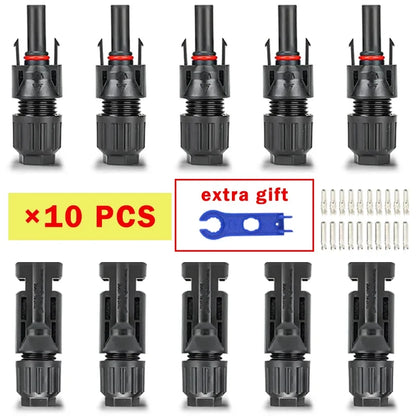 400/200/100/40/20/10 Pcs Photovoltaic Solar Connector 1000V30A Wholesale Panel Connectors Kit for PV/MC Cable 2.5/4/6mm²