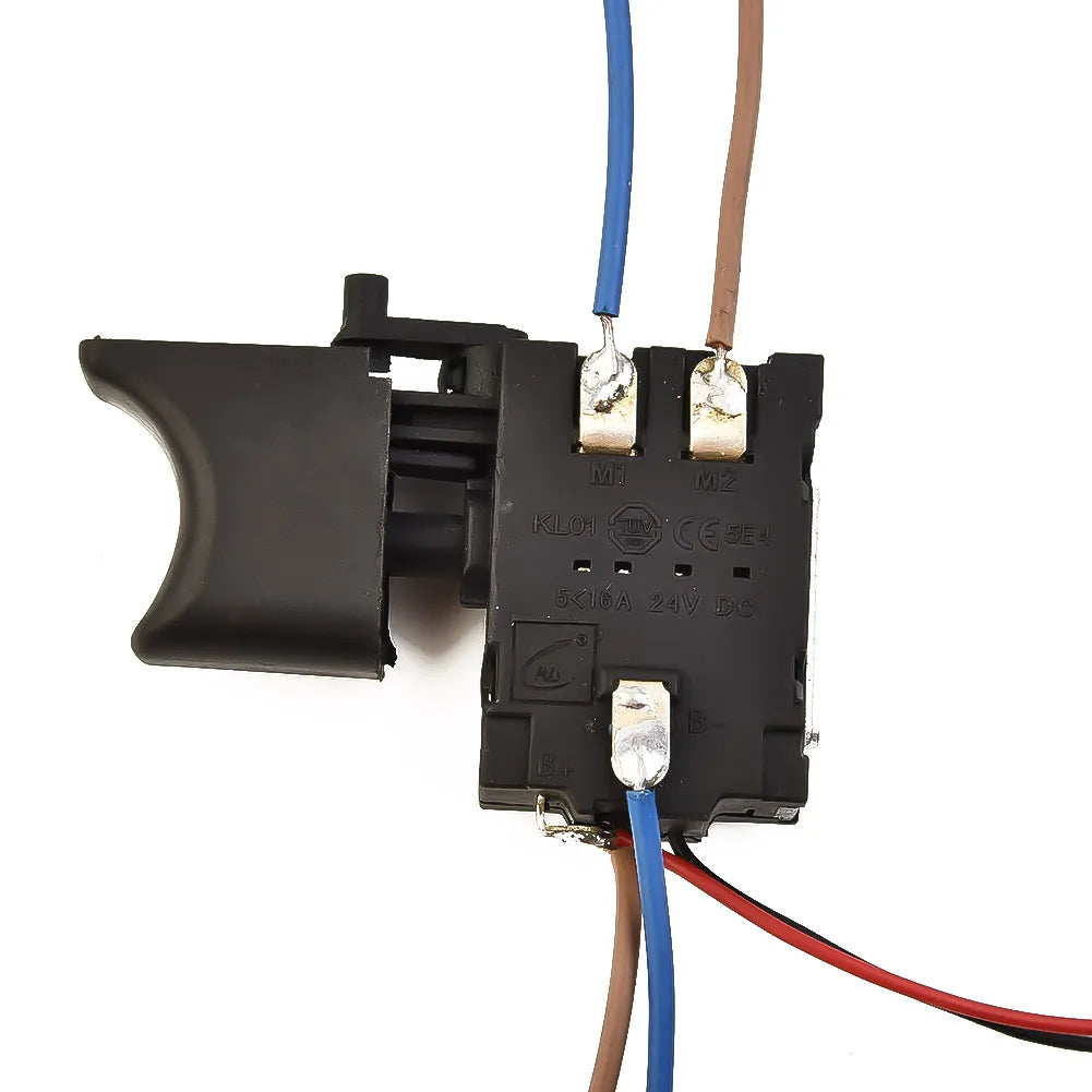 Cordless Drill Control Switch Electric Drill Trigger Switch 16A For Impact Wrenches Power Tool Trigger Switch DC 7.2-24V