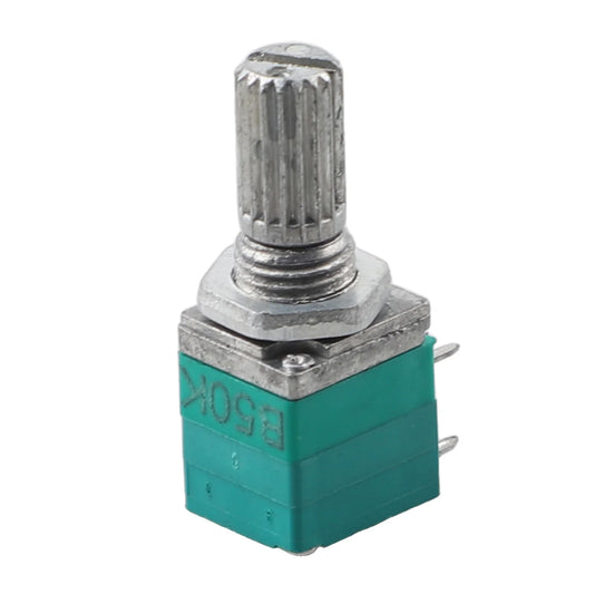 Audio Equipment 60*60*60 Mm Sealing Potentiometer Knurled Shaft Potentiometer Control Device Plastic Shell Single Linear Use
