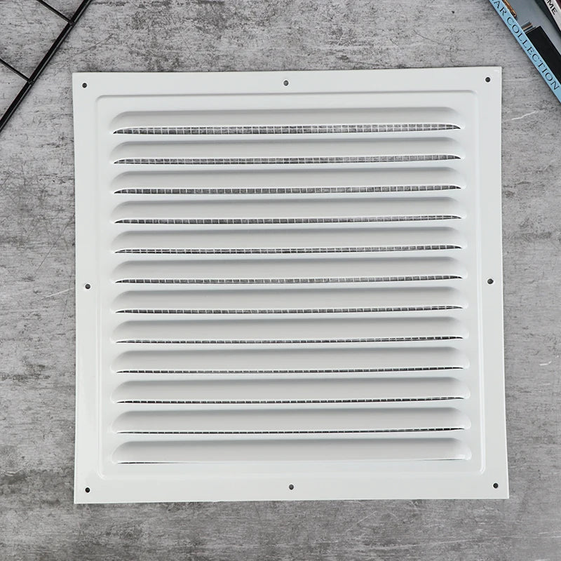 100-250mm Aluminum Alloy Air Vent Grille Square Vent Cover Exhaust Net