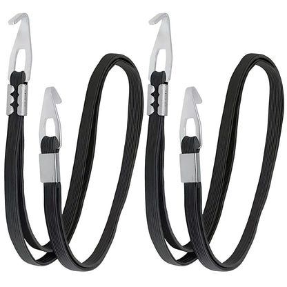 Motorcycle Luggage Strap with Aluminum Hooks Adjustable Flat Bungee Cord for Helmet Saddlebag Tie Down Elastic Cargo Rope 92cm