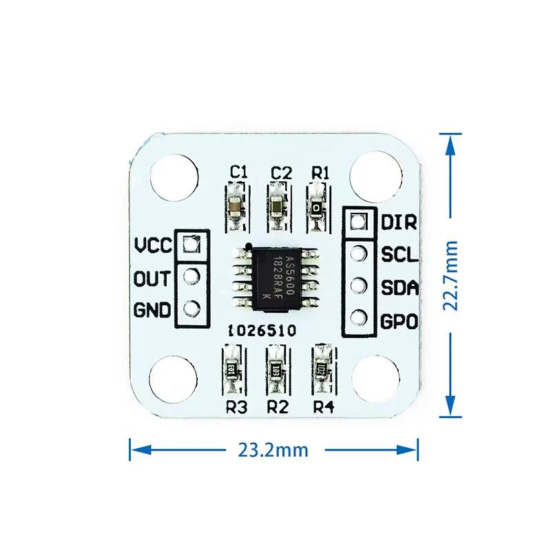 AS5600 Magnetic Encoder Sensor Module 12-Bit High Precision Angle Measurement