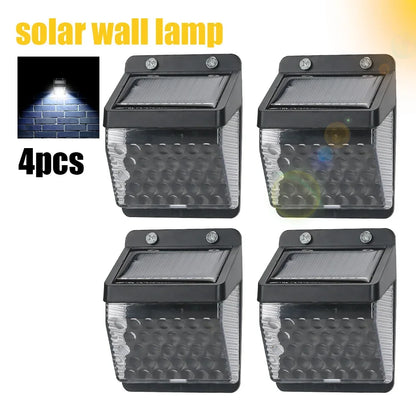 Mini Solar LED Wall Lamp with Light Sensor Waterproof Garden Light